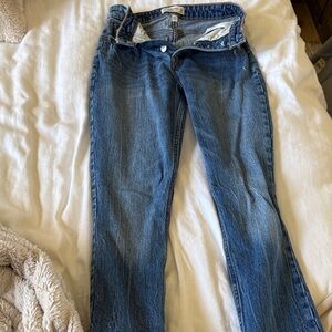 Abercrombie & Fitch Women's Straight Leg Blue Jeans